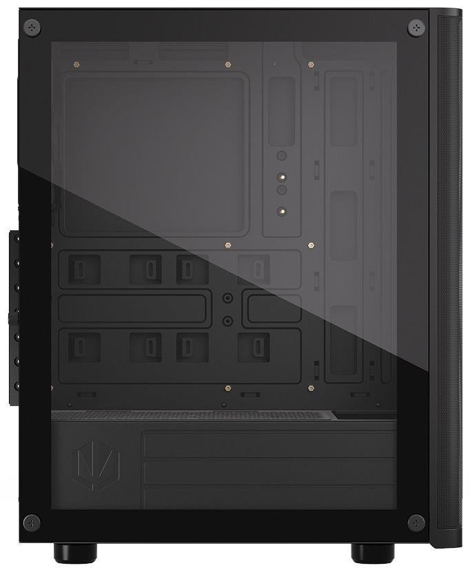 BAZAR - Endorfy skříň Ventum 200 Air/ 4x120mm PWM fan / 2xUSB / tvrzené sklo / černá - Poškozený obal