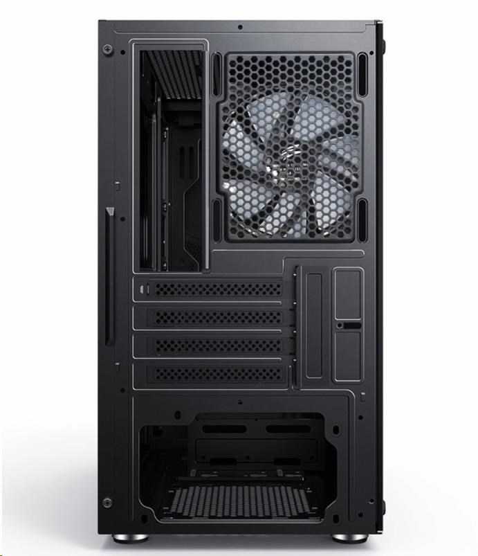 EVOLVEO M5, case mATX, průhledná bočnice, černá