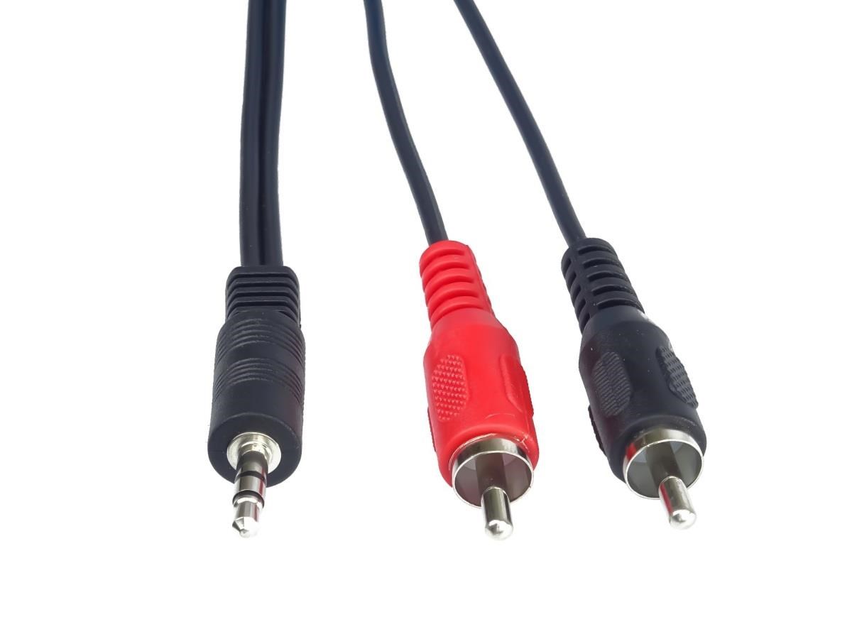 PremiumCord kabel Jack 3.5mm - 2xCINCH, M/M, 1,5m