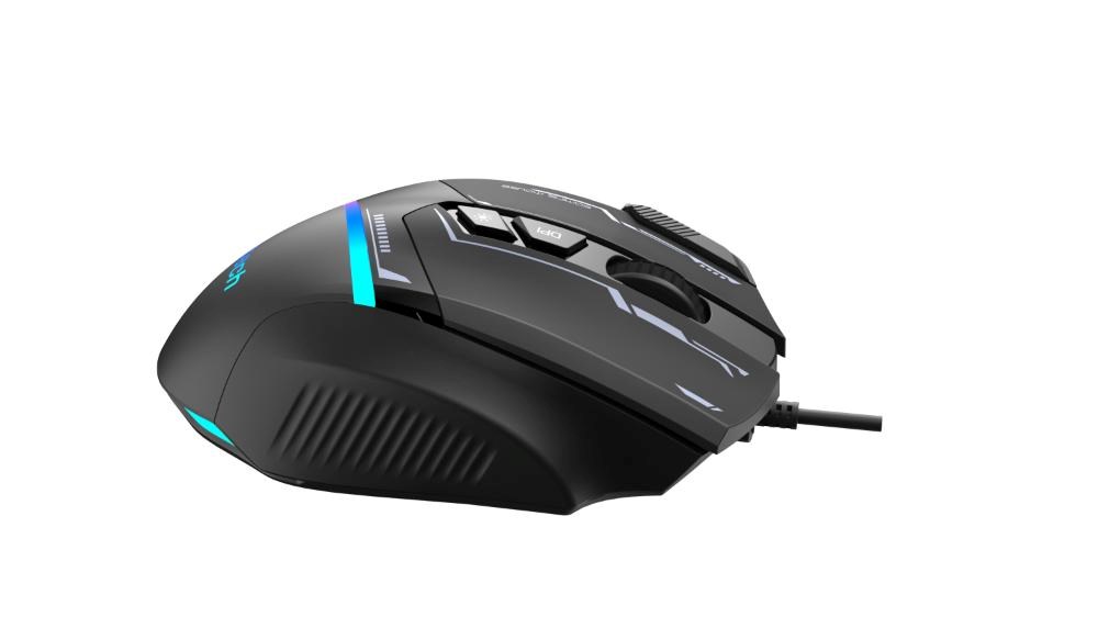 C-TECH Herní myš Zyra, USB, RGB, černá