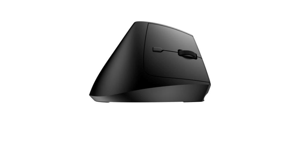 C-TECH Myš VEM-15, vertikální, Dual mode, bezdrátová, BT5.0 + 2,4GHz, 1600DPI, baterie 400 mAh, černá