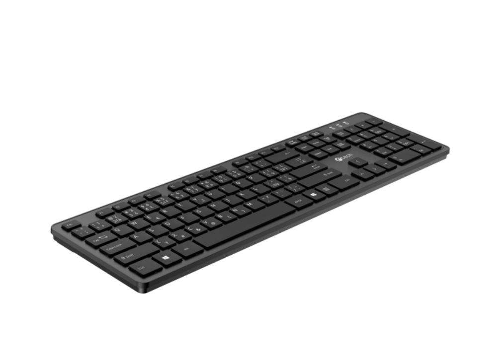 C-TECH Klávesnice KB-115, bezdrátová 2.4Ghz, slim, CZ/SK