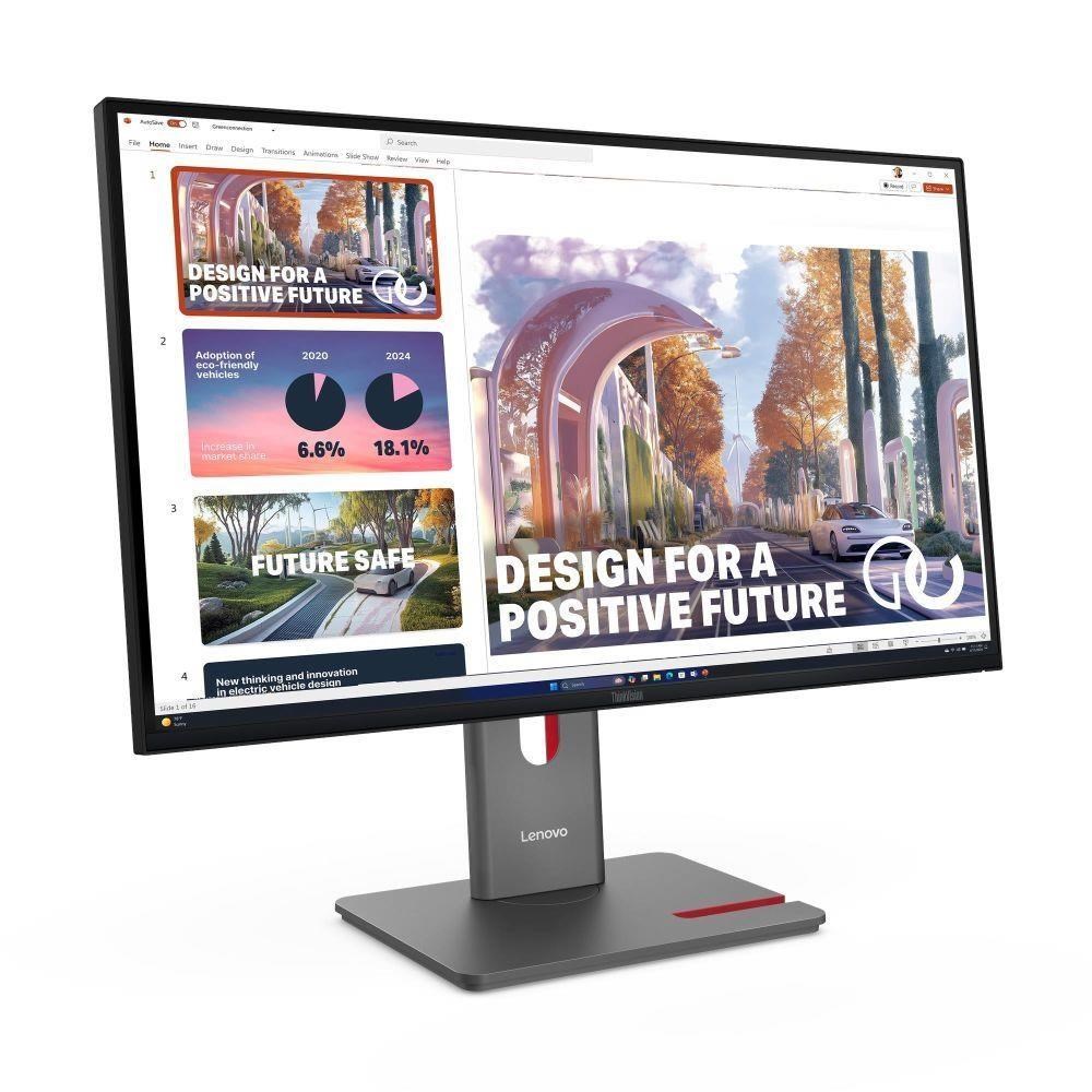 LENOVO LCD P27QD-40+MC60 - 27",ECO-IPS,16:9,2560x1440,120Hz,350cd/m2,1500:1,4ms,HDMI,DP,DPout,DC,USBHub,USB-C,RJ45,Pivot