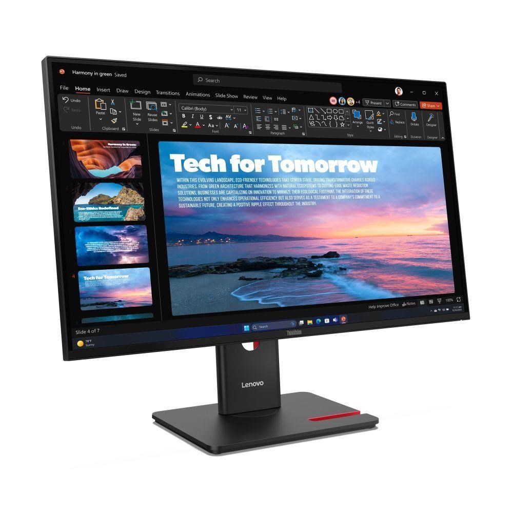 LENOVO LCD T27QD-40+MC60 - 27",IPS,16:9,2560x1440,120Hz,350cd,1500:1,4ms,HDMI,DP,DPout,DC,USBHub,USB-C(96W PD),RJ45,Pivo