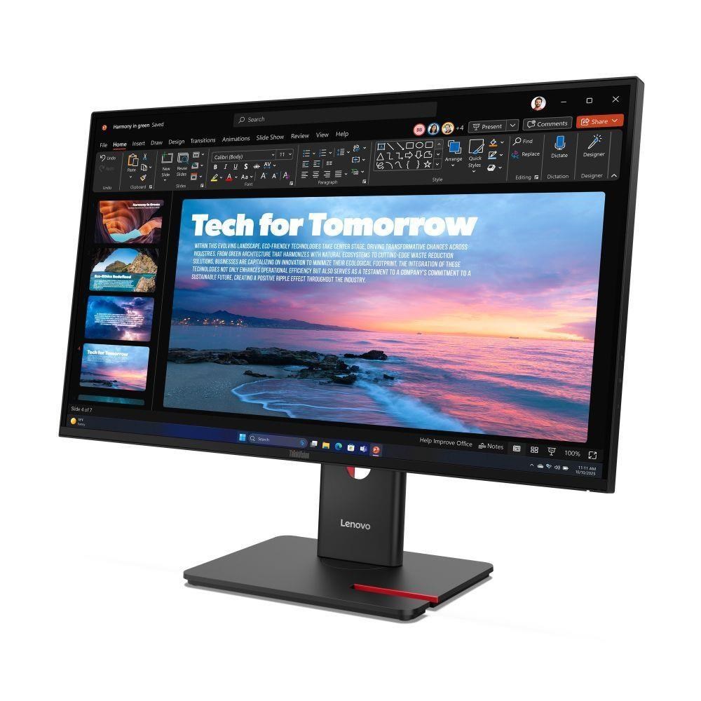 LENOVO LCD T27QD-40+MC60 - 27",IPS,16:9,2560x1440,120Hz,350cd,1500:1,4ms,HDMI,DP,DPout,DC,USBHub,USB-C(96W PD),RJ45,Pivo