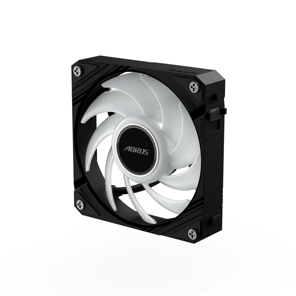 GIGABYTE ventilátor AORUS EZ CHAIN FAN, 1x120mm, černá