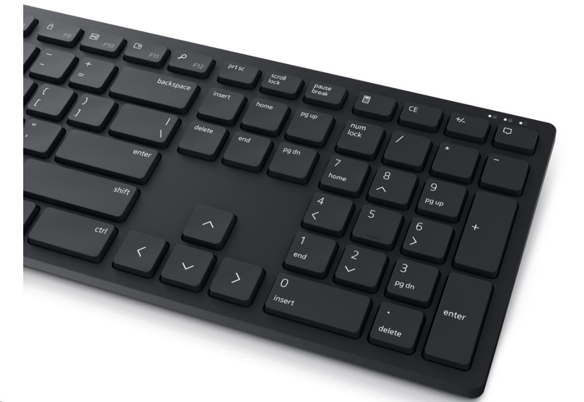 DELL Pro Wireless Keyboard and Mouse - KM5221W - US International (QWERTY) - Black