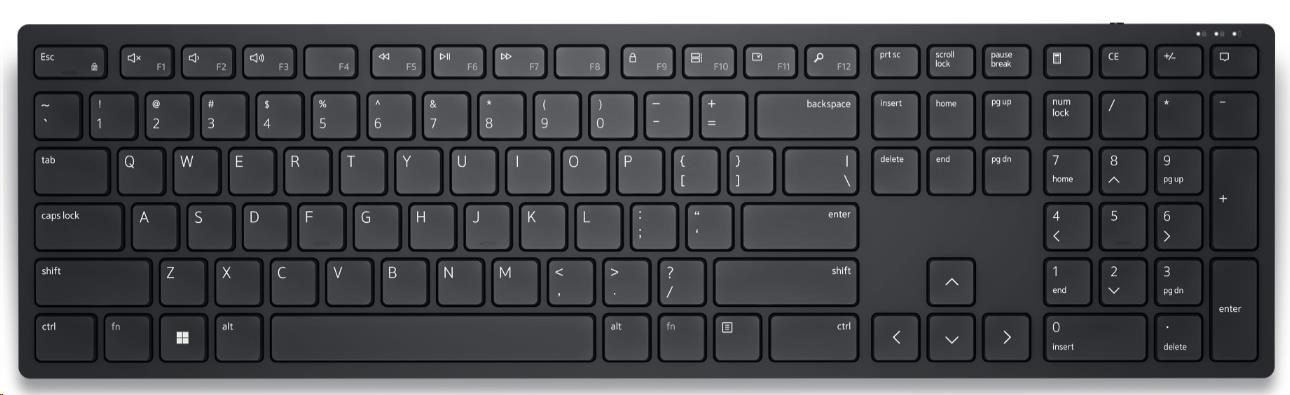 DELL KLÁVESNICA Wireless Keyboard - KB500 - Czech/Slovak (QWERTZ)