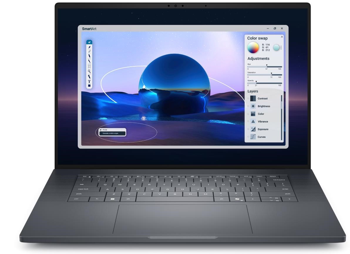 DELL NTB Pro Max Premium 16 MA16250/U7-265H/32GB/1TB SSD/16" FHD+ /IR Cam/NVIDIA RTX 2000/WLAN/Backlit Kb/W11P/3Y PS NBD