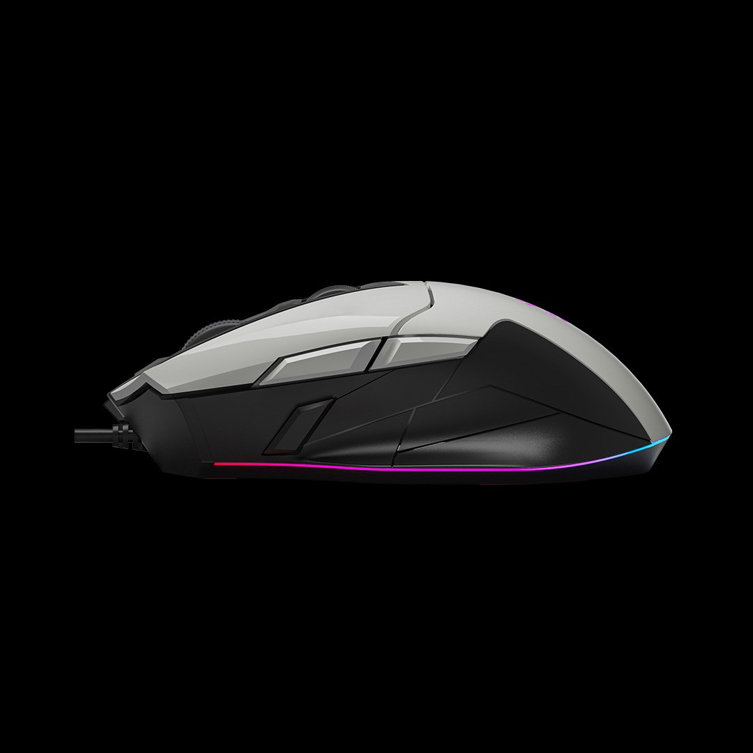 A4tech Bloody Myš W70 Max Activated, podsvícená herní myš, 12000 DPI, USB, Bílá