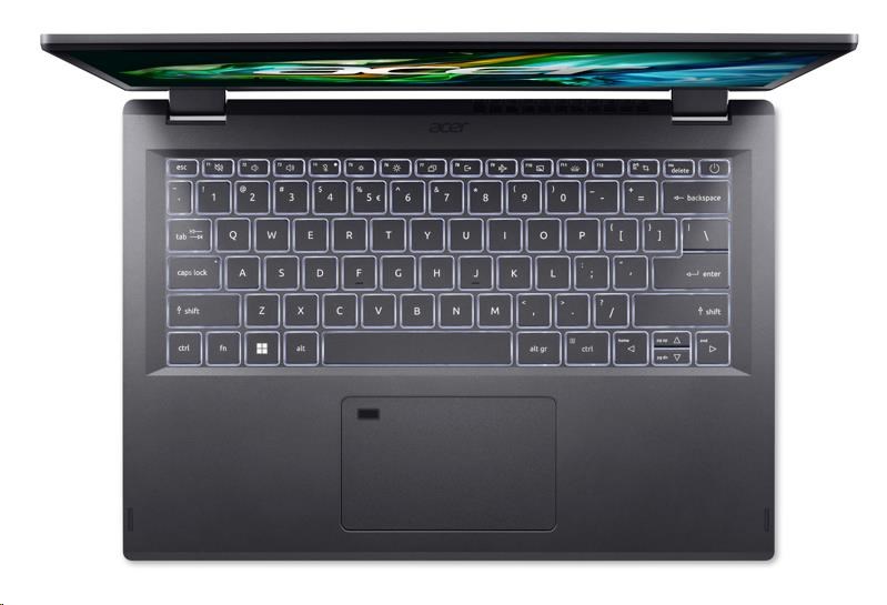 ACER NTB Aspire Spin 14 (ASP14-52MTN-74W7),Core Ultra 7 155U,14"WUXGA,16GB,512GB SSD,Intel Graphics,W11H,Gray