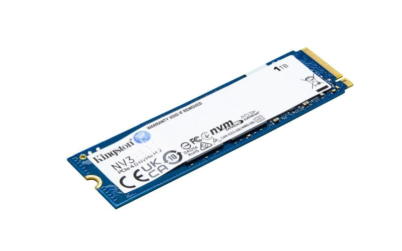 Kingston SSD 1TB NV3, M.2 2280, NVMe PCIe Gen4x4, (R: 6000MB/s; W: 4000MB/s)