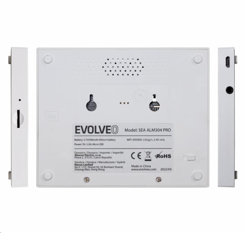 EVOLVEO Alarmex Pro, chytrý bezdrátový Wi-Fi/GSM alarm