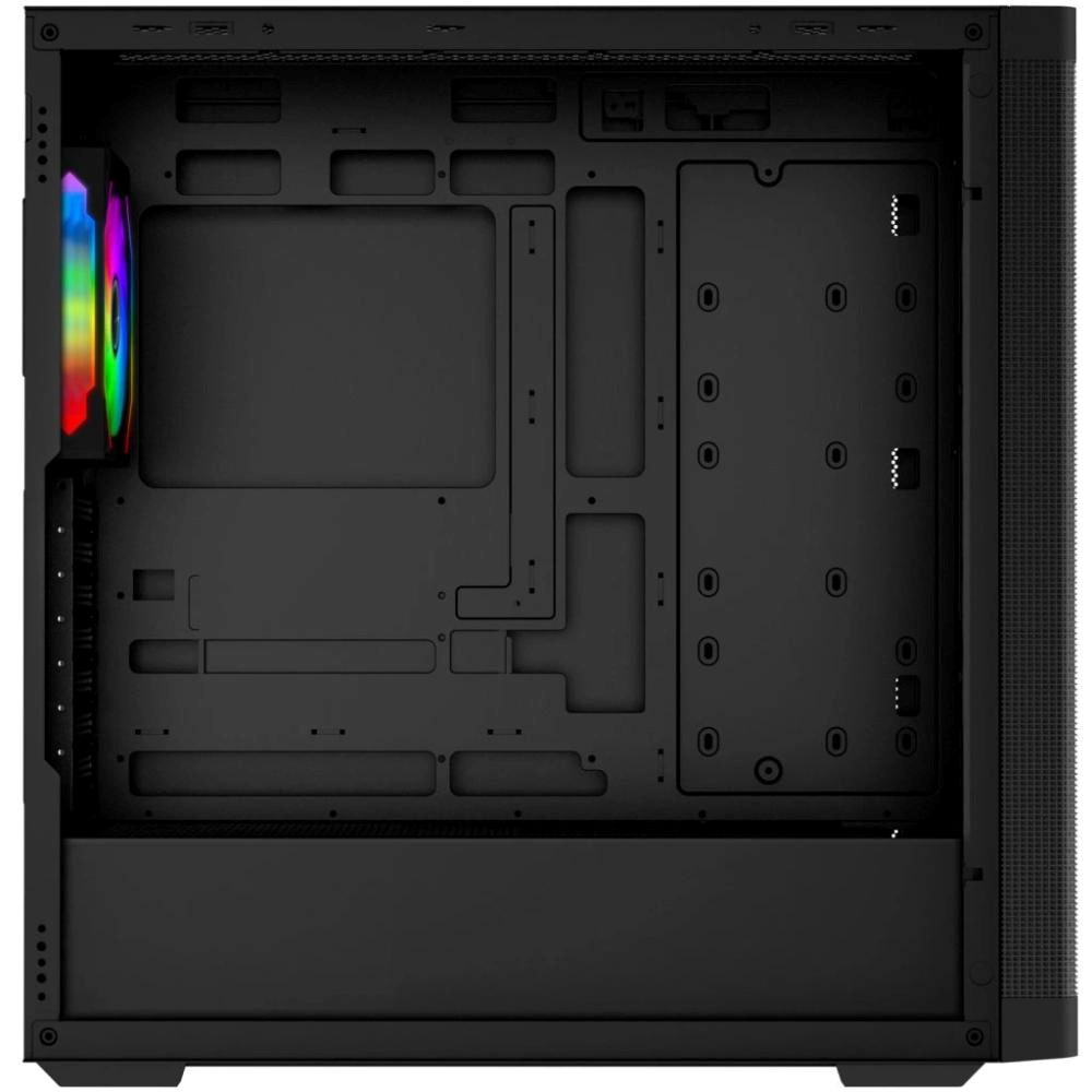 EVOLVEO Scorpio, skříň eATX/ATX, 4x ARGB ventilátor 120mm, boční panel temperované sklo + mřížkovaný přední panel