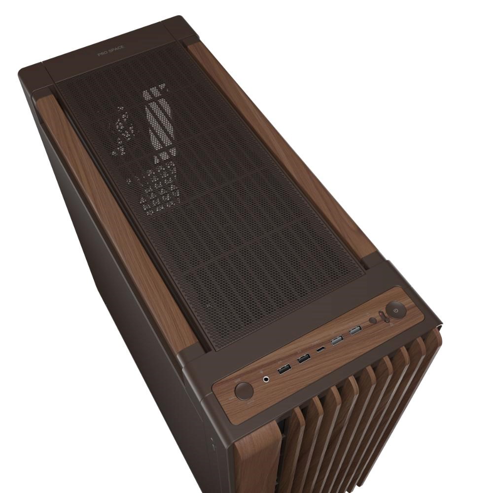 ASUS case PROART PA602 WALNUT WOOD RETRO METAL, Mid Tower, hnědá