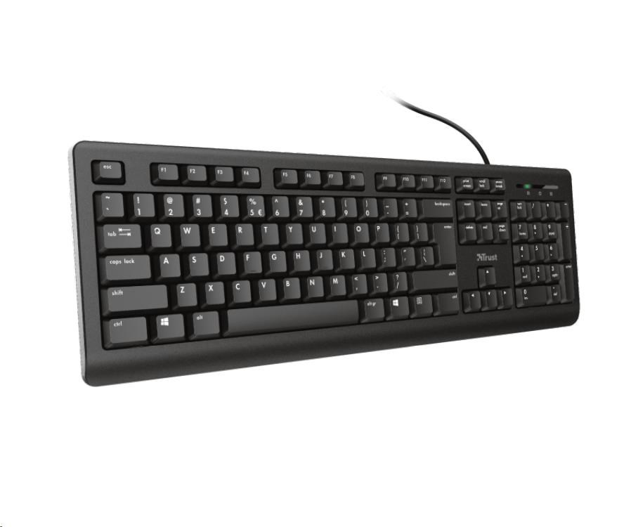 TRUST klávesnice PRIMO, membránová, USB, HU