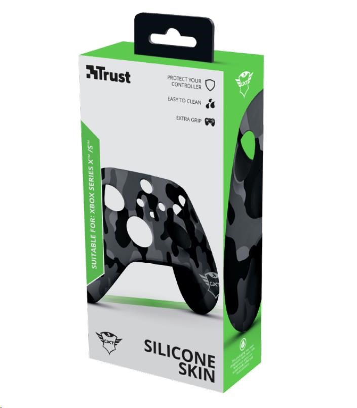 TRUST Obal na ovladač GXT 749K Controller Silicon Skins for Xbox, black camo