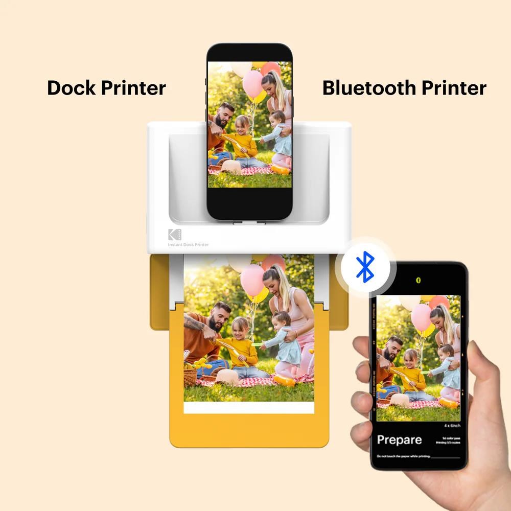KODAK stolní fototiskárna Dock Plus Retro PD460 žlutá