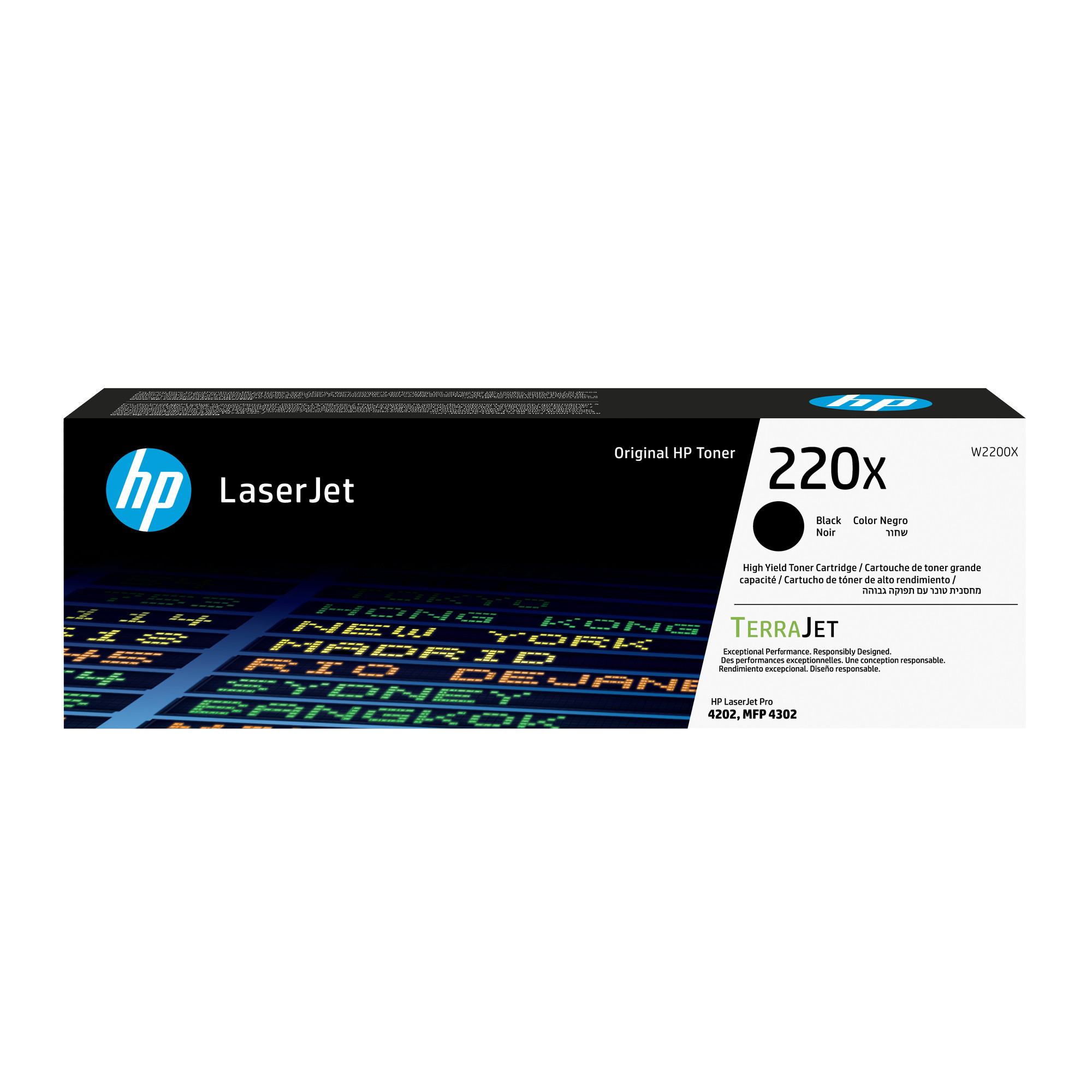 HP 220X Black Original LaserJet Toner Cartridge (7,500 pages)