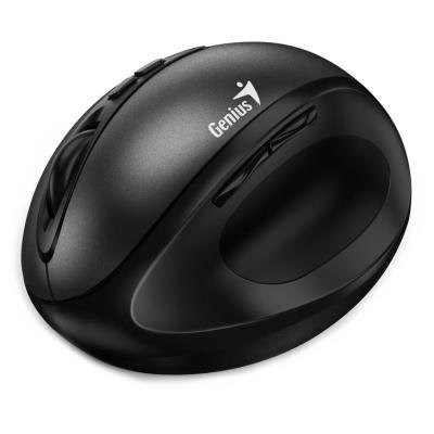 GENIUS myš Ergo 8300S Black/ vertikální/ 1600 dpi/ bezdrátová/ 7tlačítek/ tichá/ černá