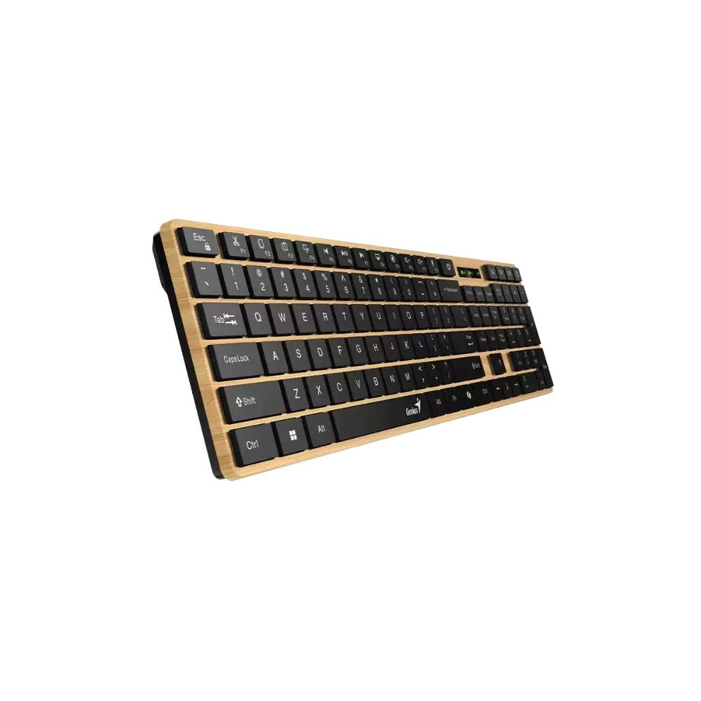 GENIUS Klávesnice Slimstar 7250BT, membránová, bezdrátová, béžová-černá