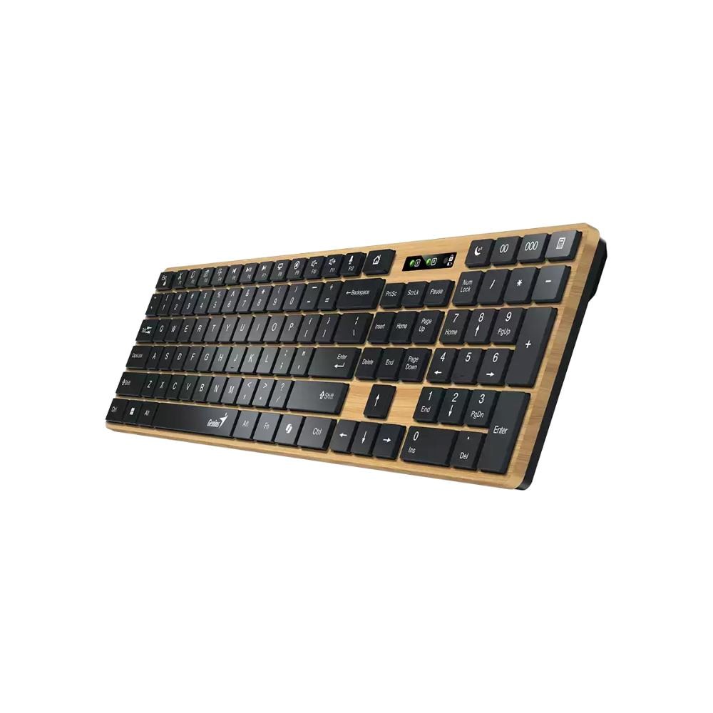 GENIUS Klávesnice Slimstar 7250BT, membránová, bezdrátová, béžová-černá