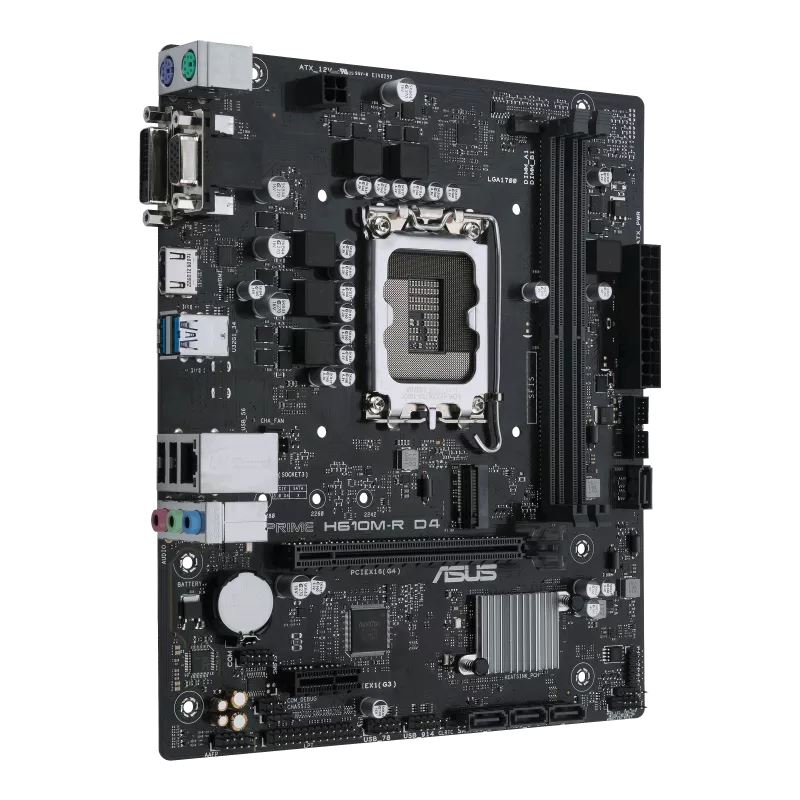 ASUS MB Sc LGA1700 PRIME H610M-R D4-SI, Intel H610, 2xDDR4, 1xHDMI, 1xDVI, 1xVGA, mATX