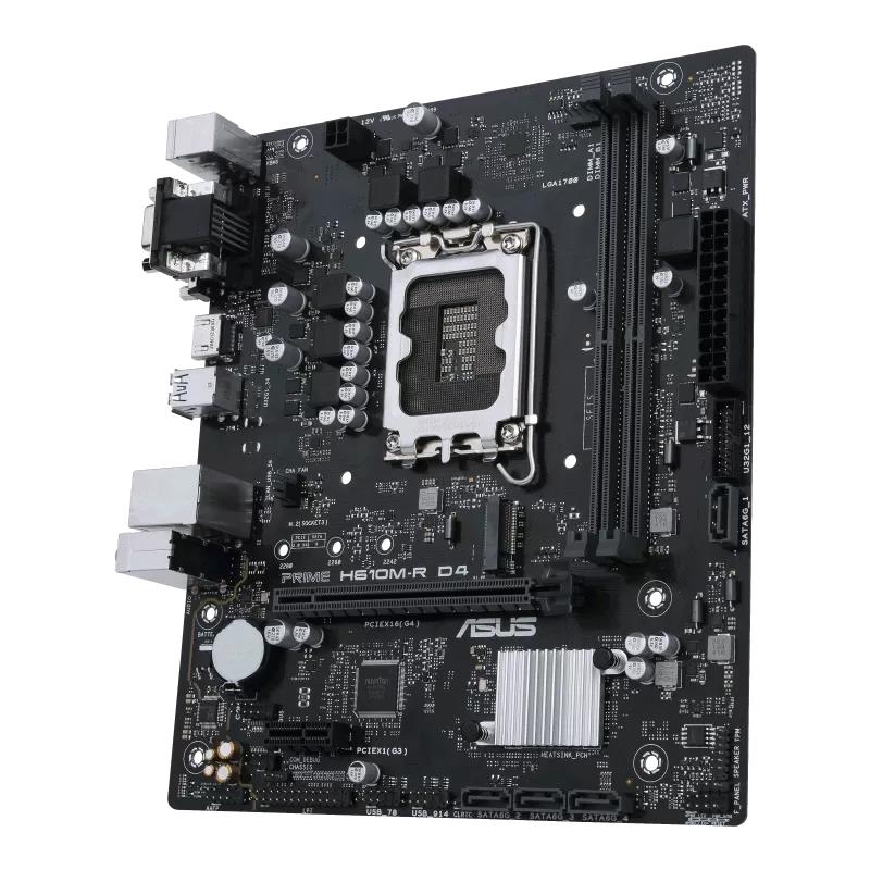 ASUS MB Sc LGA1700 PRIME H610M-R D4-SI, Intel H610, 2xDDR4, 1xHDMI, 1xDVI, 1xVGA, mATX