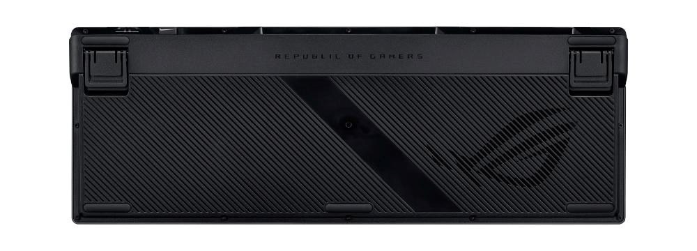 ASUS klávesnice ROG Azoth 96 HE, Mechanická, Bezdrátová, BT, RF 2.4GHz, US, černá