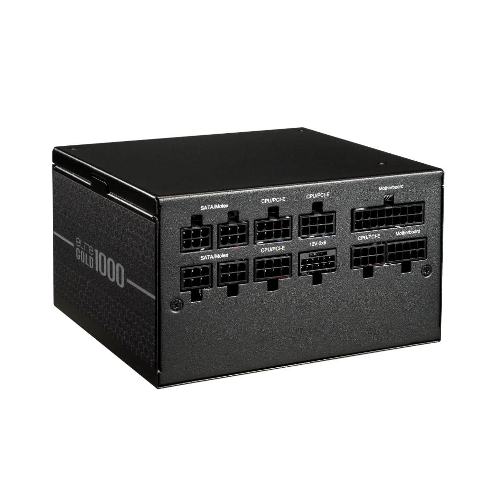 Cooler Master zdroj ELITE Gold 1000W FM, 120mm, Plně modulární, 80 Plus Gold, ATX 3.1