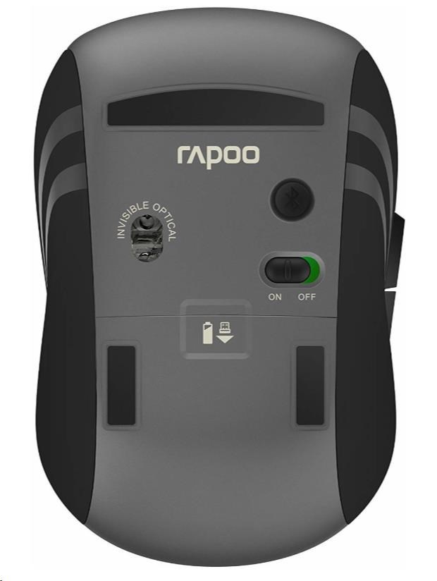 RAPOO myš MT350 Multi-mode Wireless Optical Mouse, Black