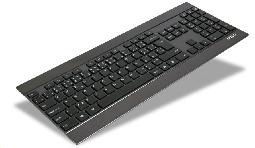 RAPOO Klávesnice E9270p USB, multimediální, bezdrátová, černá, CZ