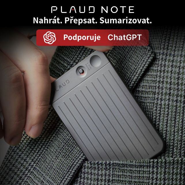 PLAUD NOTE Silver - AI záznamník