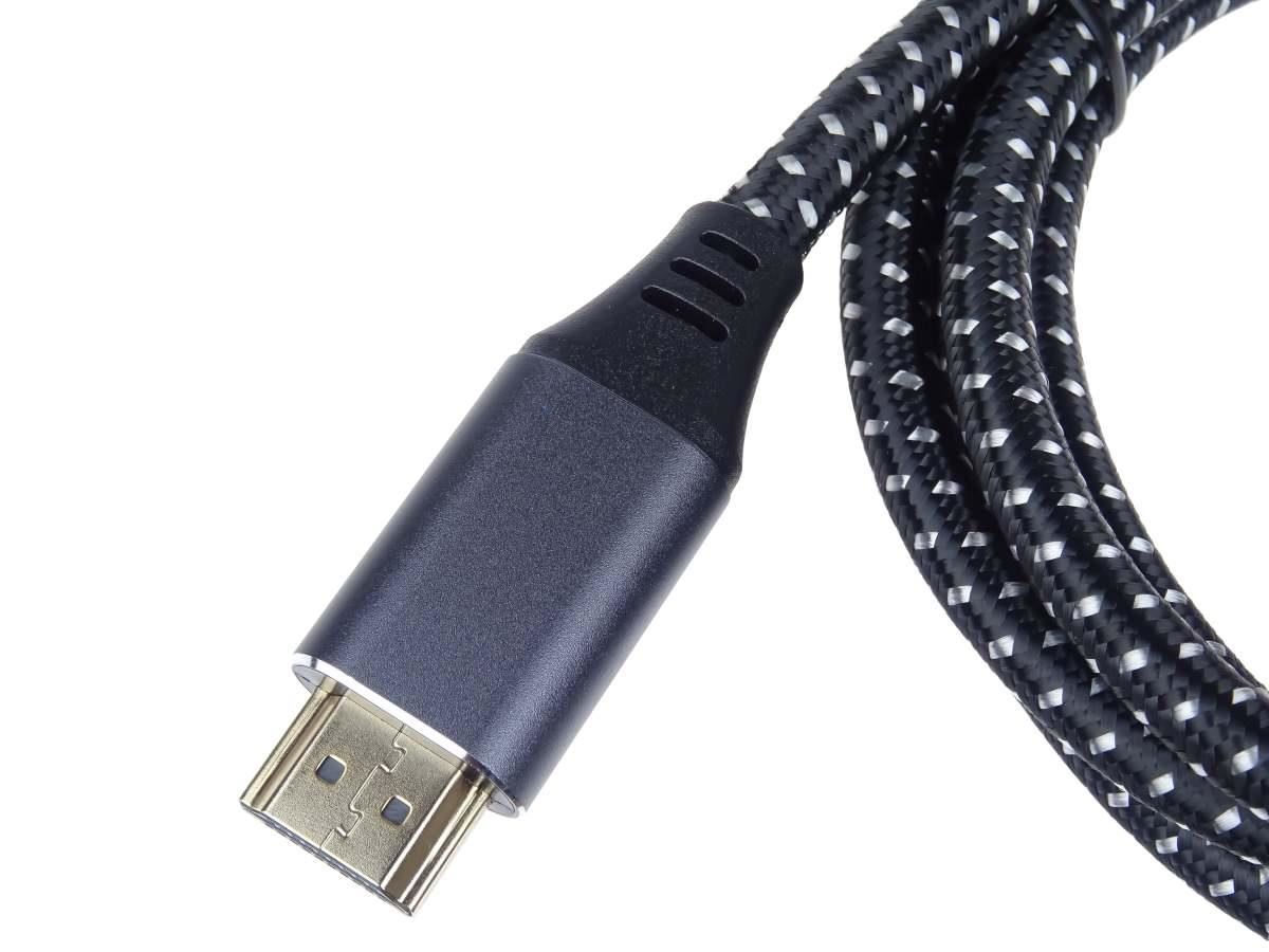 PREMIUMCORD Kabel HDMI 2.1 High Speed + Ethernet kabel 8K@60Hz, zlacené konektory, 1m