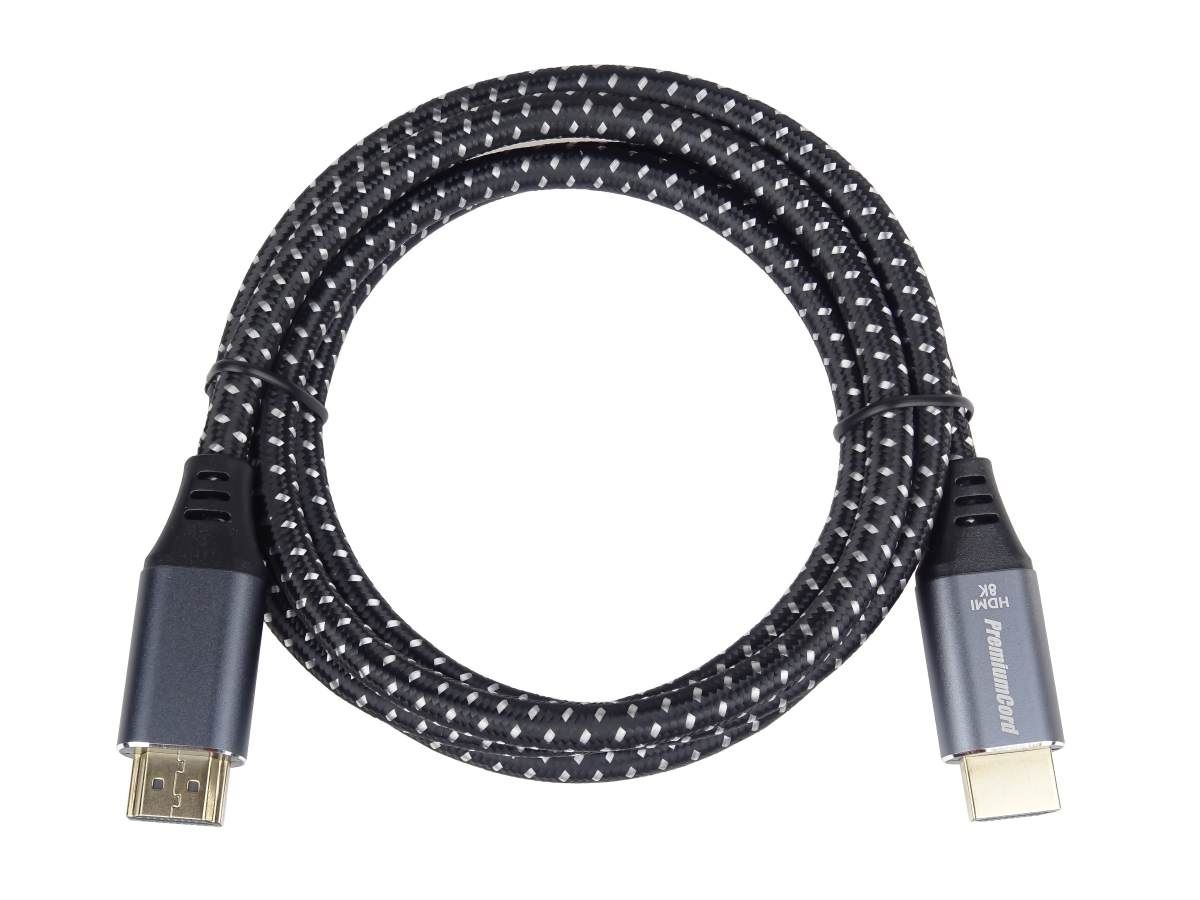 PREMIUMCORD Kabel Ultra HDMI 2.1 High Speed + Ethernet kabel 8K@60Hz, zlacené konektory, 10m
