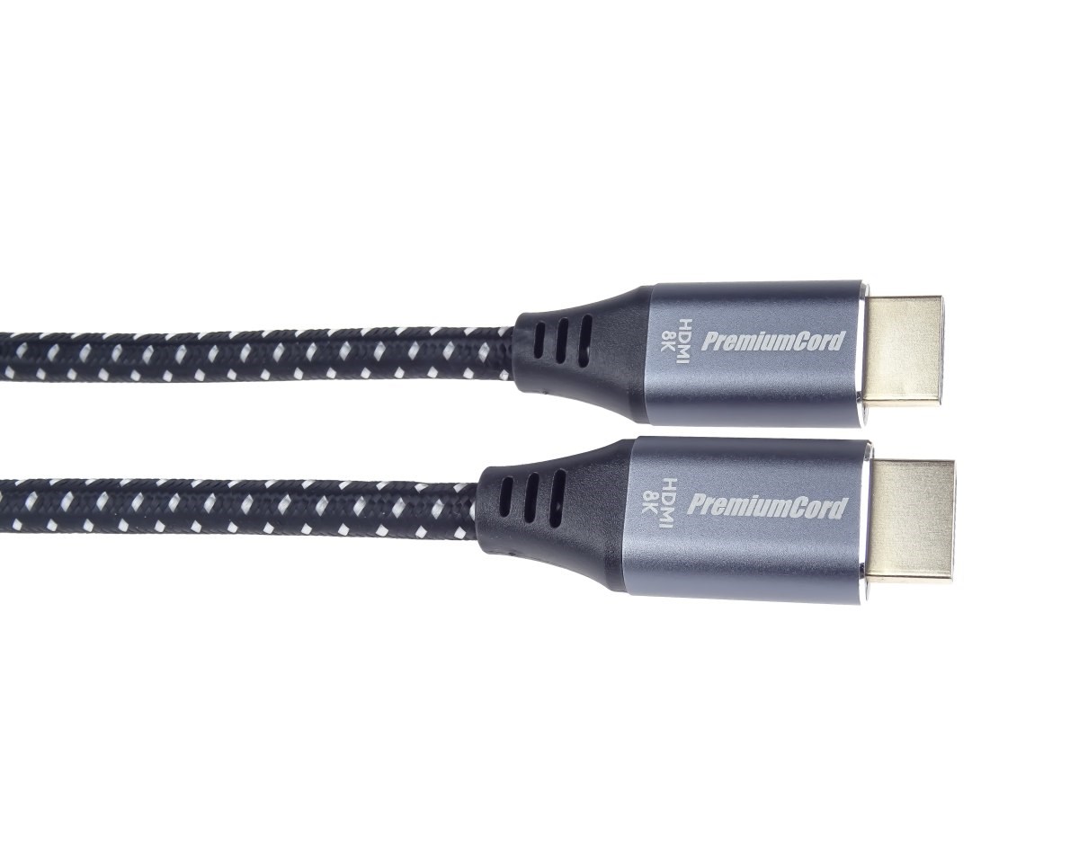 PREMIUMCORD Kabel Ultra HDMI 2.1 High Speed + Ethernet kabel 8K@60Hz, zlacené konektory, 10m