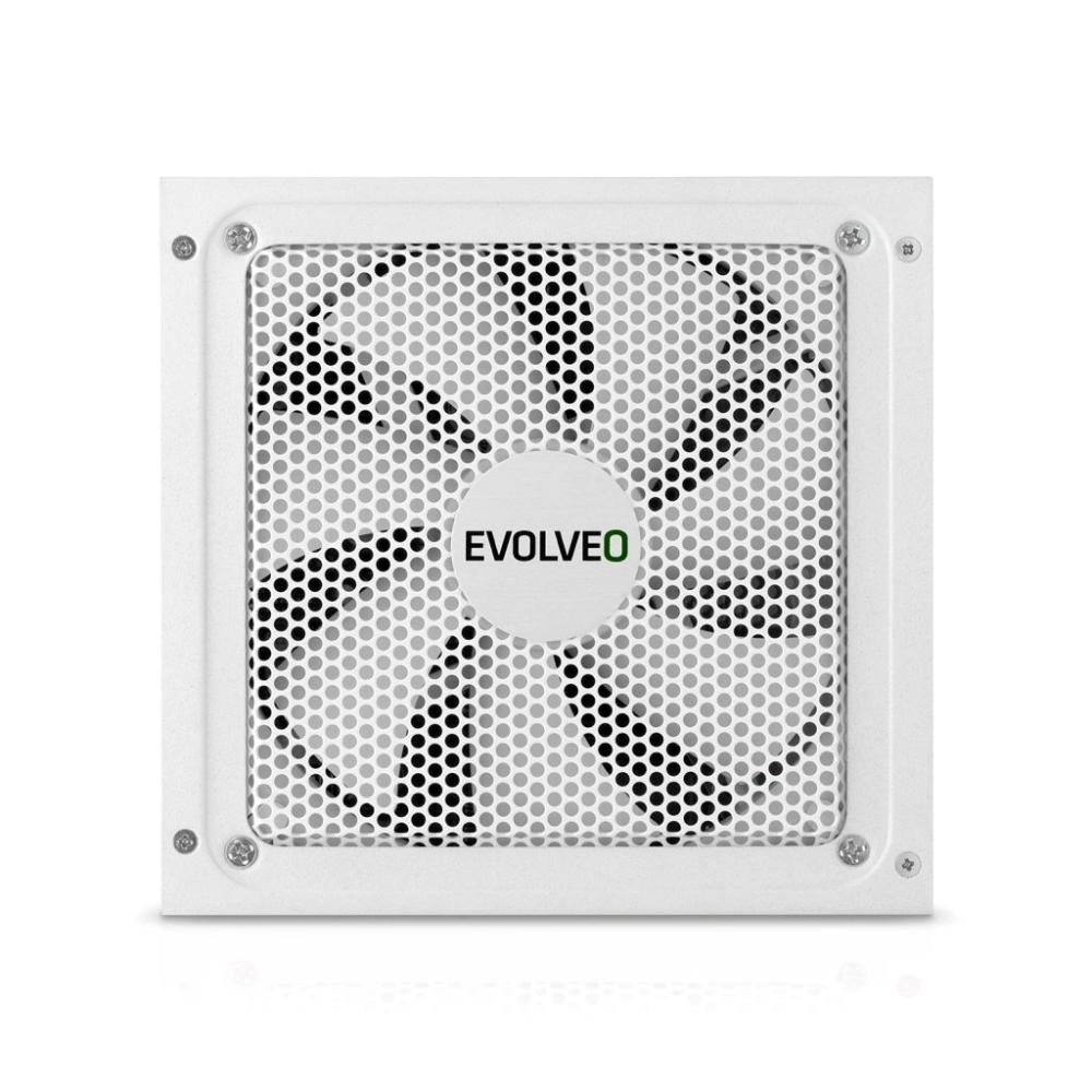 EVOLVEO G650 zdroj 650W, 80+ GOLD, ATX 3.1, aPFC, 140 mm ventilátor, záruka 3 roky, bílý