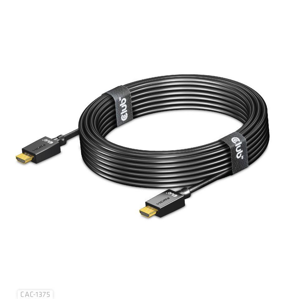 Club3D Ultra Rychlý HDMI™ Certifikovaný, 4K120Hz 8K60Hz 48Gbps M/M 5m/16.4ft, 28 AWG