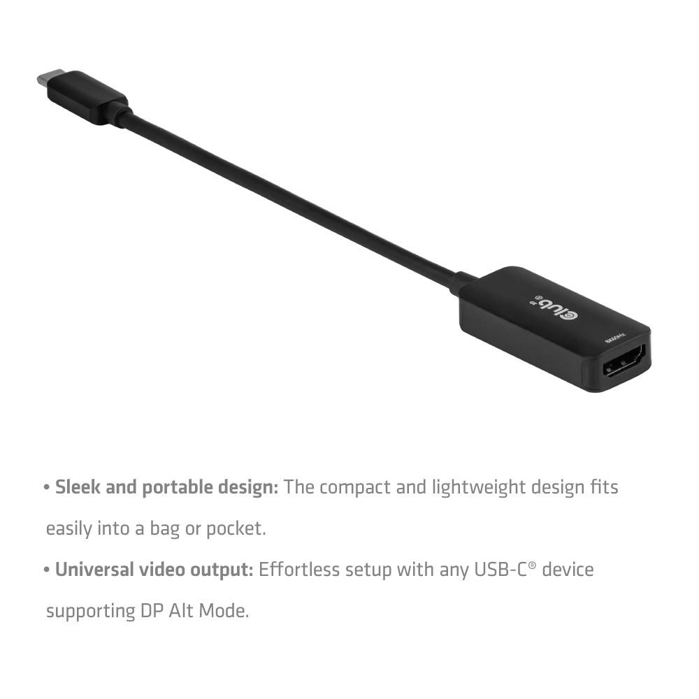 Club3D Adaptér USB-C na HDMI 2.1, 8K60Hz