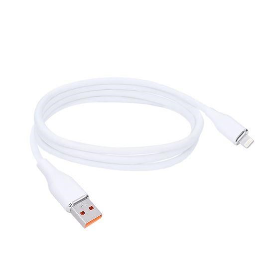 Solight lightning kabel, USB 2.0 A konektor - Lightning konektor, silikon, 1m
