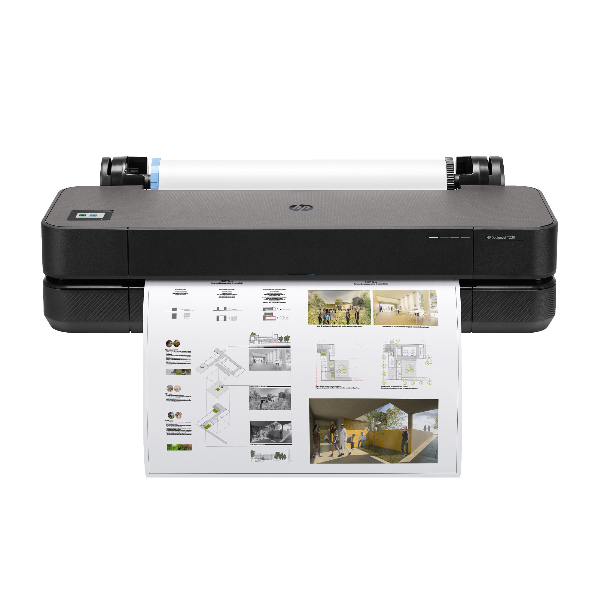 HP DesignJet T230 24" (A1+, 35s A1, USB 2.0, Ethernet, Wi-Fi) - bez stojanu