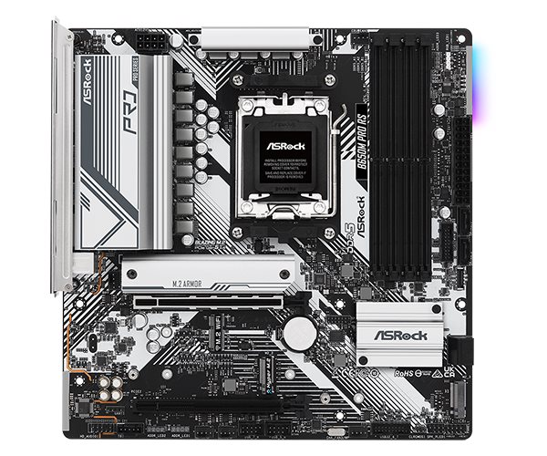ASRock MB Sc AM5 B650M PRO RS, AMD B650, 4xDDR5, 1xDP, 1xHDMI, mATX