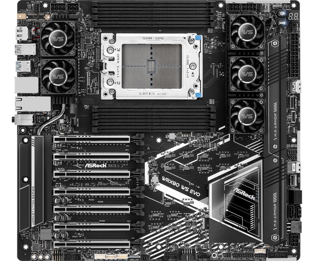 ASRock MB Sc sTR5 WRX90 WS EVO, AMD WRX90, 8xDDR5, 1xDP, EEB