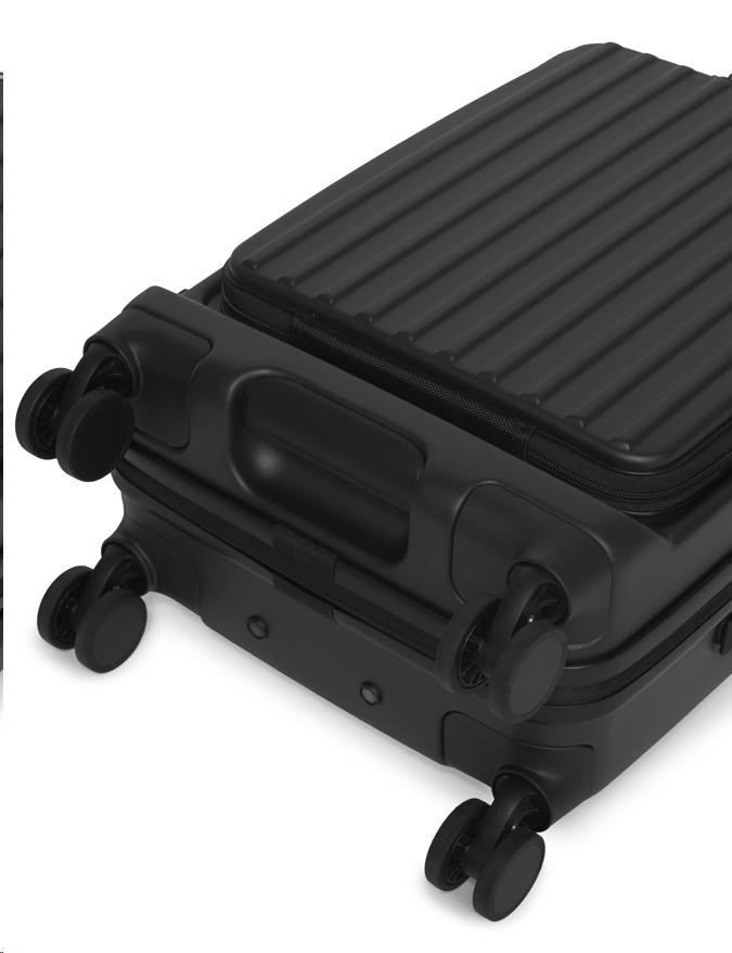 ACER Barcelona luggage 20", černý, pevný cestovní kufr, materiál: 100% recyklovaný PET, TSA kombinační zámek