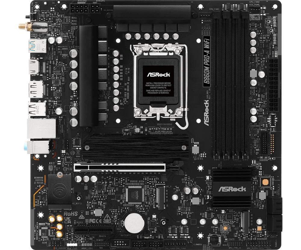 ASRock MB Sc LGA1851 B860M Pro-A WiFi, Intel B860, 4xDDR5, 1xDP, 1xHDMI, WiFi, mATX