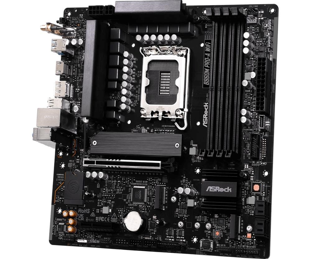 ASRock MB Sc LGA1851 B860M Pro-A WiFi, Intel B860, 4xDDR5, 1xDP, 1xHDMI, WiFi, mATX