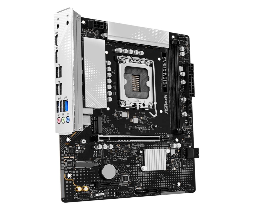 ASRock MB Sc LGA1851 H810M-X Gen5, Intel H810, 2xDDR5, 1xDP, 1xHDMI, mATX