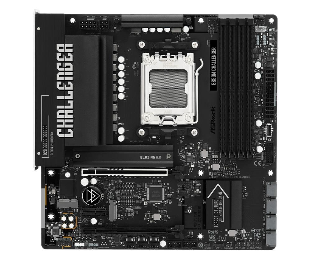 ASRock MB Sc AM5 B850M Challenger, AMD B850, 4xDDR5, 1xHDMI, mATX