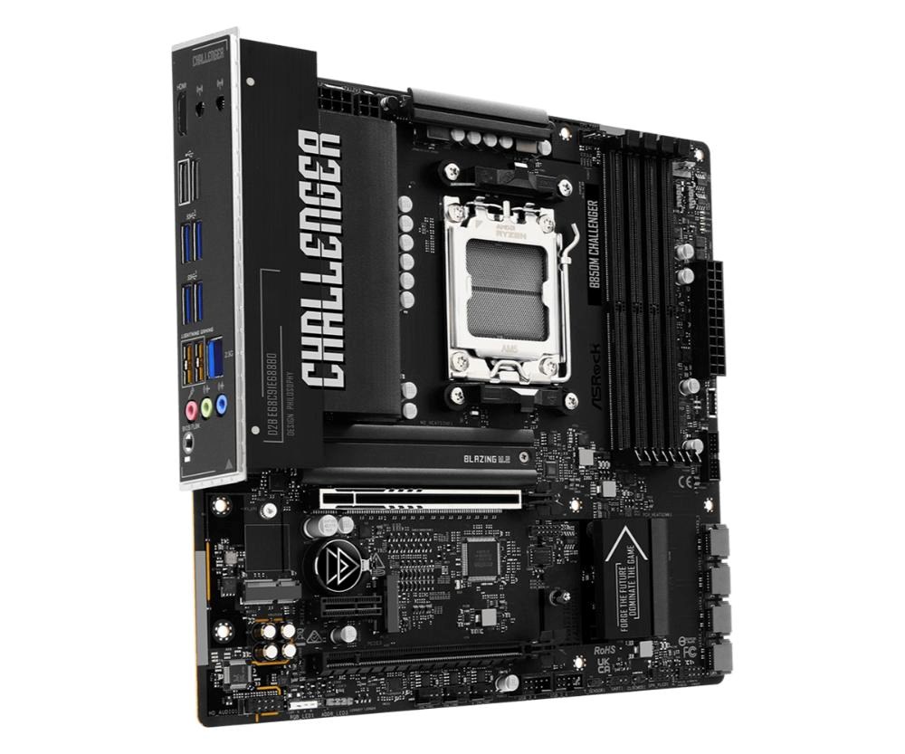 ASRock MB Sc AM5 B850M Challenger, AMD B850, 4xDDR5, 1xHDMI, mATX