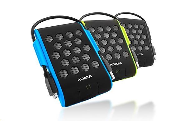 ADATA Externí HDD 2TB 2,5" USB 3.2, DashDrive™ Durable HD720, G-sensor, modrý, (gumový, vodě/nárazu odolný)